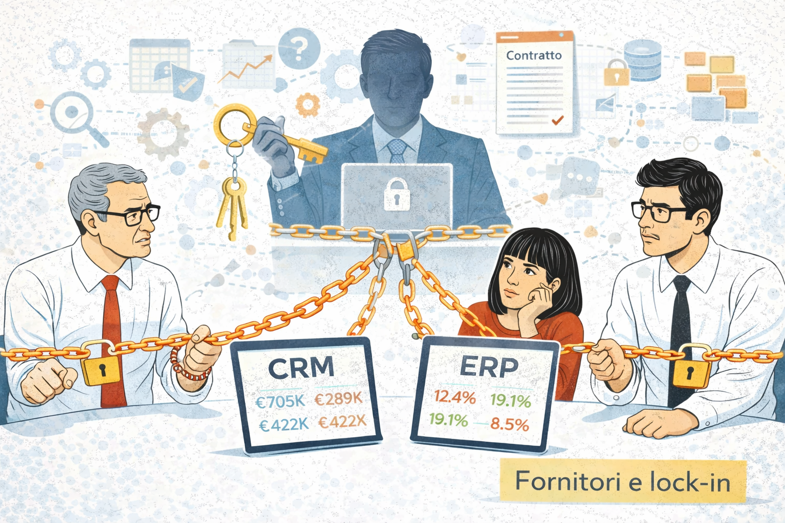 Fornitori digitali e lock-in: come riconoscere la dipendenza prima che costi troppo