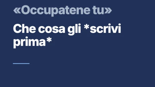 «Occupatene tu»: chi guida l'intelligenza artificiale in azienda, e che cosa gli scrivi prima