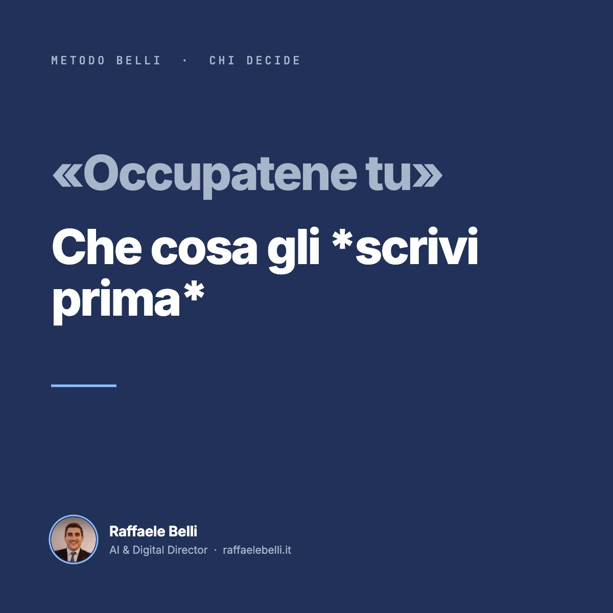 «Occupatene tu»: chi guida l’intelligenza artificiale in azienda, e che cosa gli scrivi prima