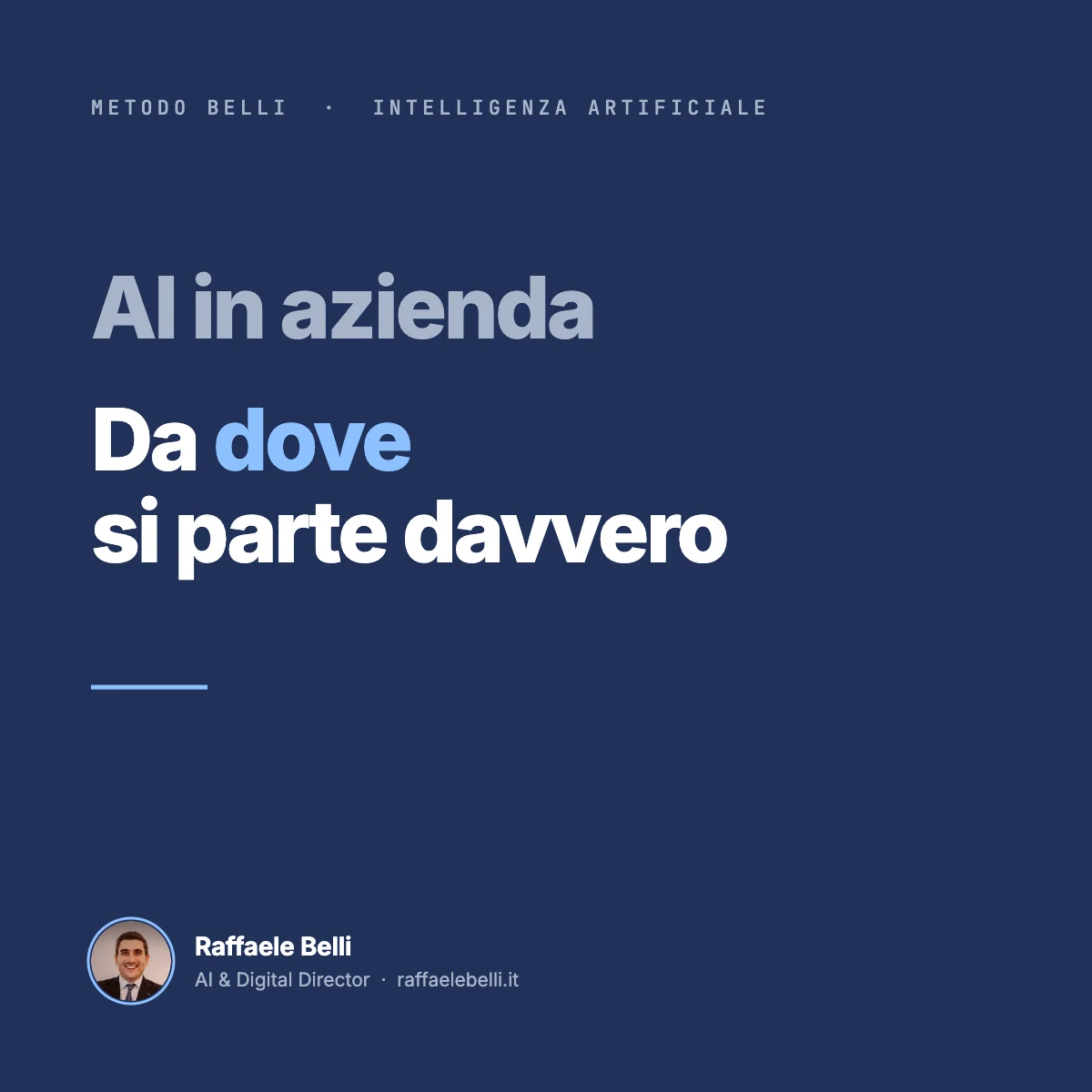 Intelligenza artificiale in azienda: da dove si parte davvero