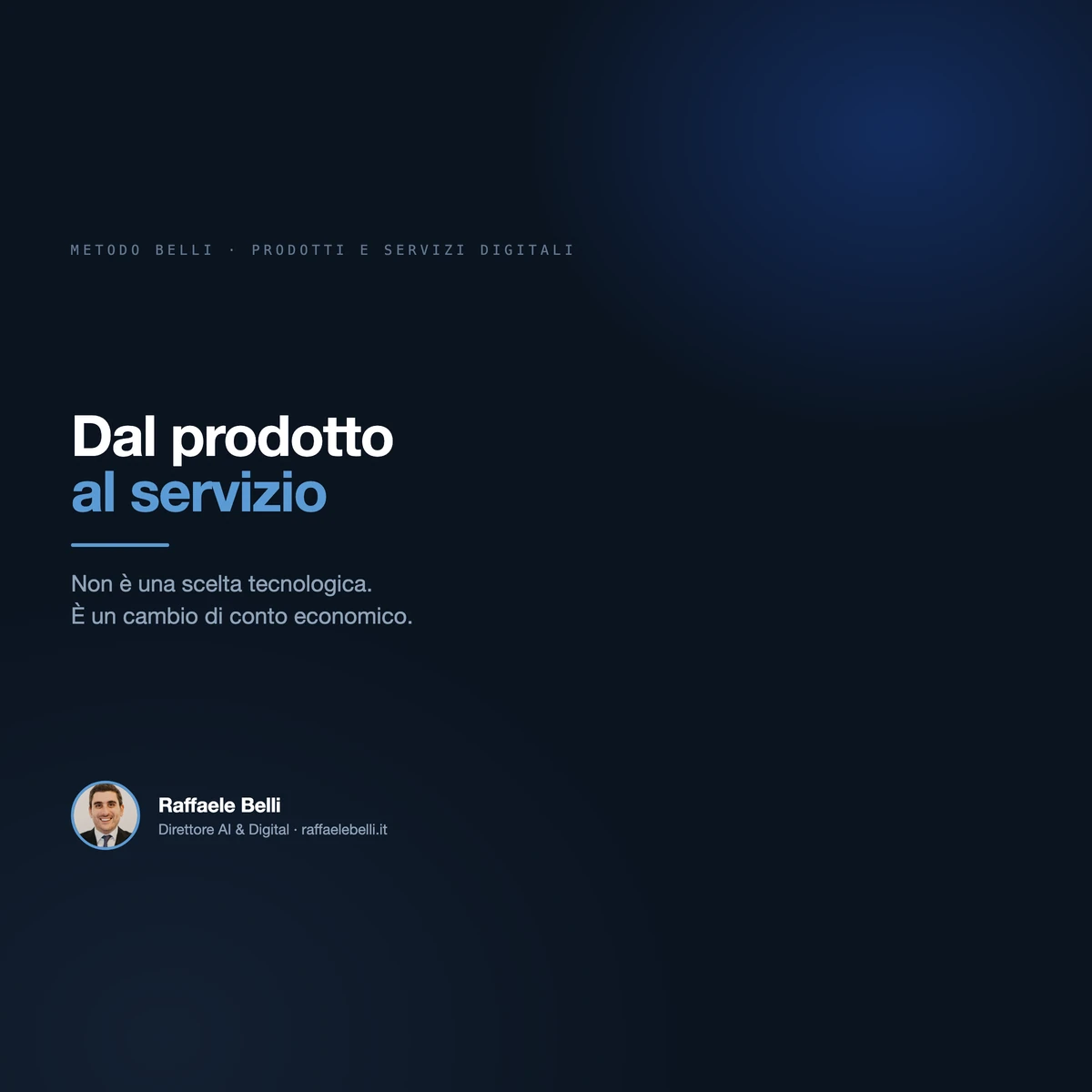 Servitizzazione: quando conviene trasformare il prodotto in servizio