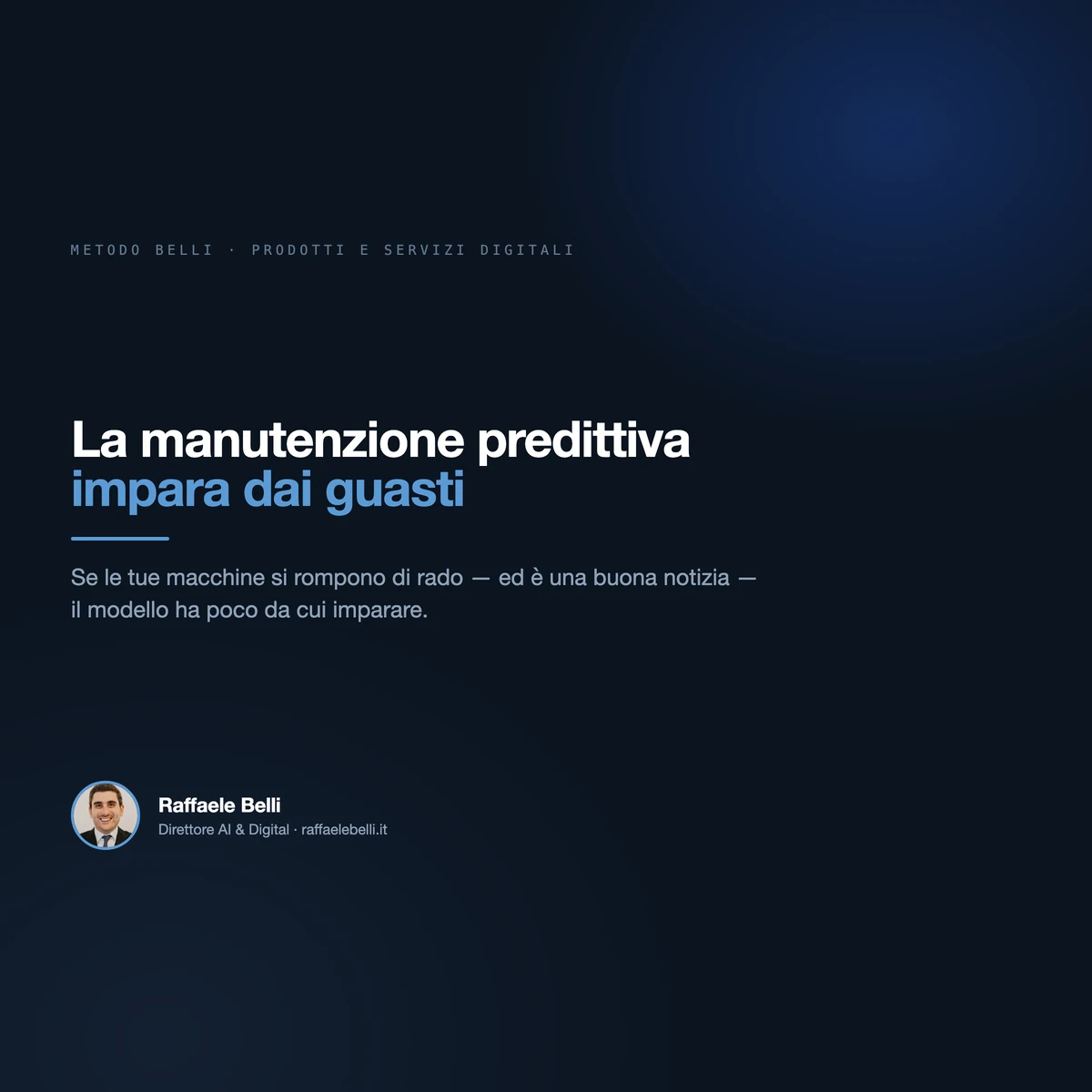 Manutenzione predittiva: quando funziona davvero, e quando no