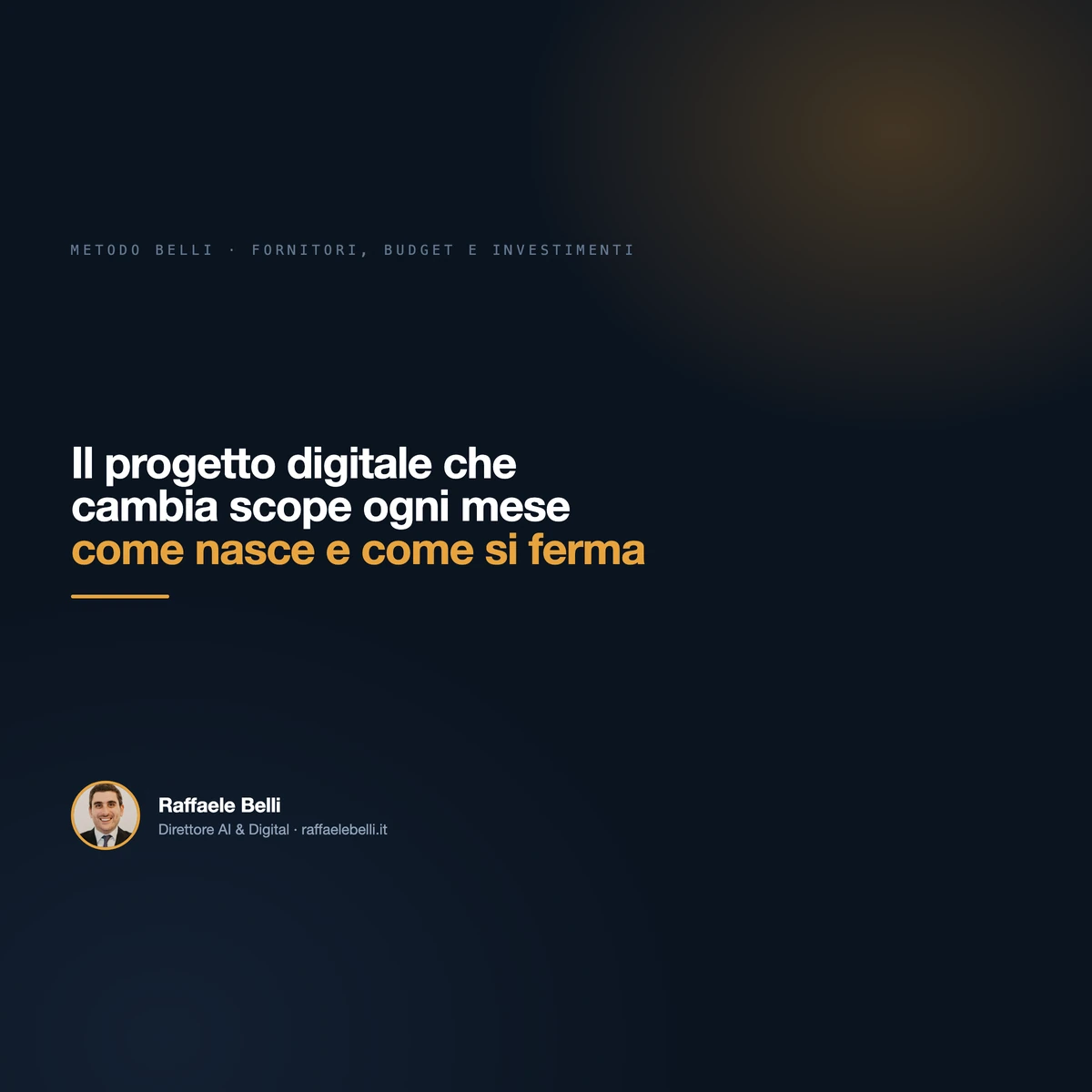 Il progetto digitale che cambia scope ogni mese: come nasce e come si ferma